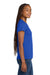 Gildan 5V00L Womens Short Sleeve V-Neck T-Shirt Royal Blue Model Side
