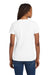 Gildan 5V00L Womens Short Sleeve V-Neck T-Shirt White Model Back