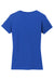 Gildan 5V00L Womens Short Sleeve V-Neck T-Shirt Royal Blue Flat Back
