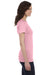 Bella + Canvas BC6004/6004 Womens The Favorite Short Sleeve Crewneck T-Shirt Pink Model Side