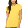 Bella + Canvas Womens The Favorite Short Sleeve Crewneck T-Shirt - Yellow