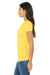 Bella + Canvas BC6004/6004 Womens The Favorite Short Sleeve Crewneck T-Shirt Yellow Model Side