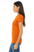 Bella + Canvas BC6004/6004 Womens The Favorite Short Sleeve Crewneck T-Shirt Orange Model Side