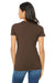 Bella + Canvas BC6004/6004 Womens The Favorite Short Sleeve Crewneck T-Shirt Heather Brown Model Back