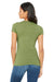 Bella + Canvas BC6004/6004 Womens The Favorite Short Sleeve Crewneck T-Shirt Heather Green Model Back