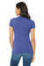Bella + Canvas BC6004/6004 Womens The Favorite Short Sleeve Crewneck T-Shirt Heather True Royal Blue Model Back