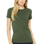Bella + Canvas Womens The Favorite Short Sleeve Crewneck T-Shirt - Military Green