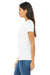 Bella + Canvas BC6004/6004 Womens The Favorite Short Sleeve Crewneck T-Shirt Solid White Model Side