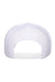 Yupoong Hats 6006/6006MC/6006W Mens Adjustable Trucker Hat White Flat Back