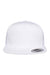 Yupoong Hats 6006/6006MC/6006W Mens Adjustable Trucker Hat White Flat Front