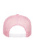 Yupoong Hats 6006/6006MC/6006W Mens Adjustable Trucker Hat Pink Flat Back