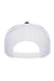 Yupoong Hats 6006/6006MC/6006W Mens Adjustable Trucker Hat Black/White Flat Back