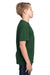 Threadfast Apparel 600A Youth Ultimate Short Sleeve Crewneck T-Shirt Forest Green Model Side