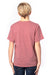 Threadfast Apparel 600A Youth Ultimate Short Sleeve Crewneck T-Shirt Heather Maroon Model Back