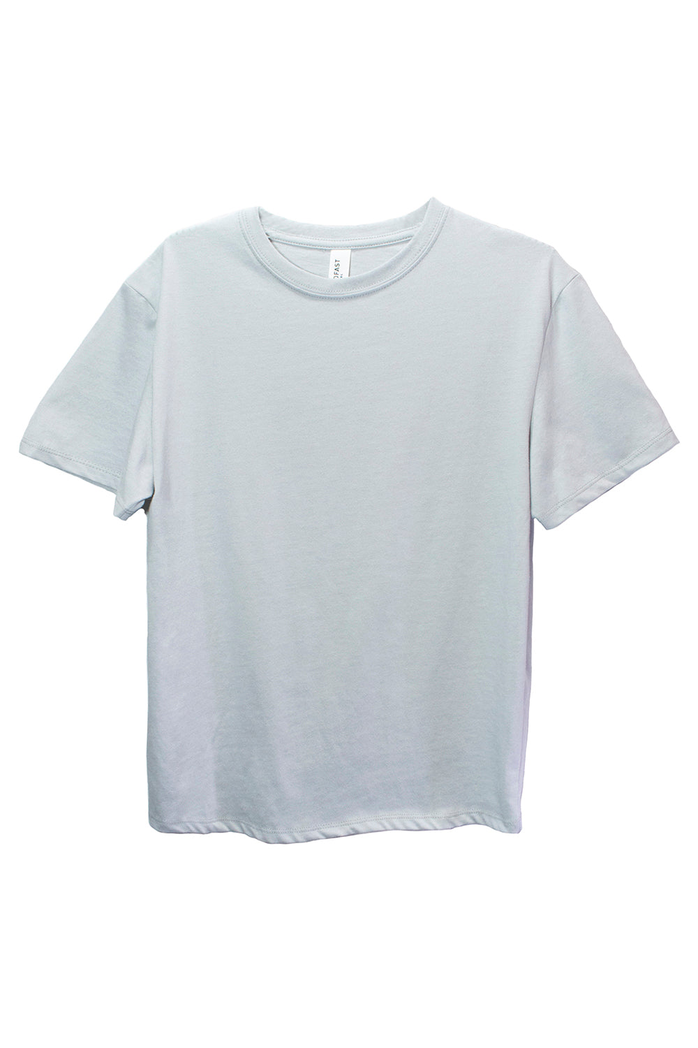 Threadfast Apparel 600A Youth Ultimate Short Sleeve Crewneck T-Shirt Heather Grey Flat Front