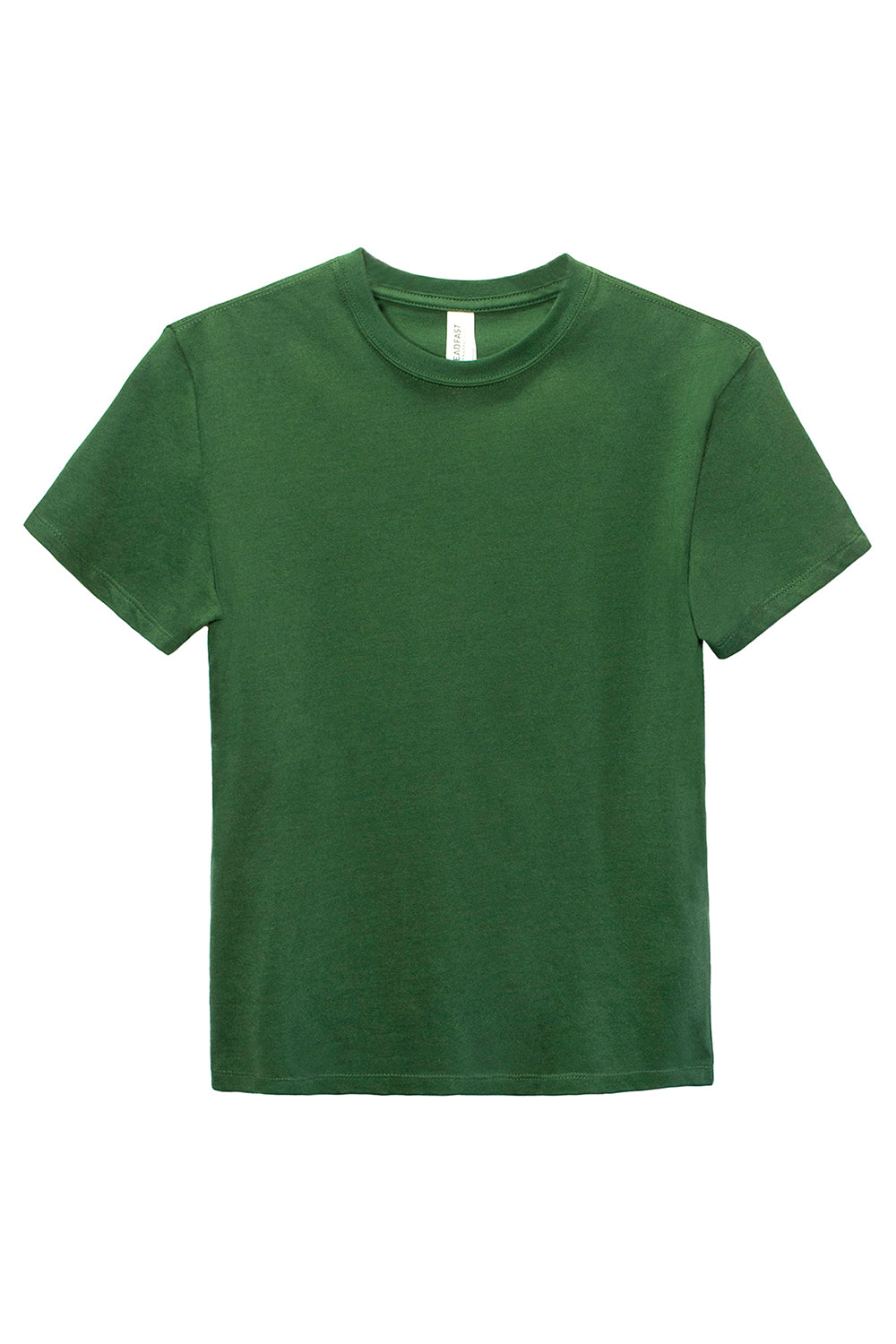 Threadfast Apparel 600A Youth Ultimate Short Sleeve Crewneck T-Shirt Forest Green Flat Front