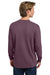 Comfort Colors 6014/C6014 Mens Long Sleeve Crewneck T-Shirt Berry Model Back