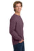 Comfort Colors 6014/C6014 Mens Long Sleeve Crewneck T-Shirt Berry Model Side