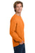 Comfort Colors 6014/C6014 Mens Long Sleeve Crewneck T-Shirt Burnt Orange Model Side