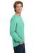 Comfort Colors 6014/C6014 Mens Long Sleeve Crewneck T-Shirt Chalky Mint Green Model Side
