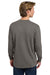 Comfort Colors 6014/C6014 Mens Long Sleeve Crewneck T-Shirt Grey Model Back