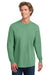 Comfort Colors 6014/C6014 Mens Long Sleeve Crewneck T-Shirt Light Green Model Front