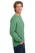 Comfort Colors 6014/C6014 Mens Long Sleeve Crewneck T-Shirt Light Green Model Side