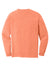 Comfort Colors 6014/C6014 Mens Long Sleeve Crewneck T-Shirt Melon Orange Flat Back