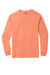 Comfort Colors 6014/C6014 Mens Long Sleeve Crewneck T-Shirt Melon Orange Flat Front