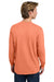 Comfort Colors 6014/C6014 Mens Long Sleeve Crewneck T-Shirt Melon Orange Model Back