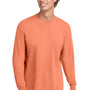 Comfort Colors Mens Long Sleeve Crewneck T-Shirt - Melon Orange