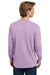 Comfort Colors 6014/C6014 Mens Long Sleeve Crewneck T-Shirt Orchid Purple Model Back