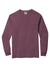 Comfort Colors 6014/C6014 Mens Long Sleeve Crewneck T-Shirt Berry Flat Front
