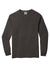 Comfort Colors 6014/C6014 Mens Long Sleeve Crewneck T-Shirt Pepper Grey Flat Front
