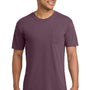 Comfort Colors Mens Short Sleeve Crewneck T-Shirt w/ Pocket - Berry