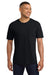 Comfort Colors 6030 Mens Short Sleeve Crewneck T-Shirt w/ Pocket Black Model Front