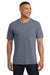 Comfort Colors 6030 Mens Short Sleeve Crewneck T-Shirt w/ Pocket Blue Jean Model Front