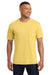 Comfort Colors 6030 Mens Short Sleeve Crewneck T-Shirt w/ Pocket Butter Yellow Model Front