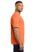 Comfort Colors 6030 Mens Short Sleeve Crewneck T-Shirt w/ Pocket Burnt Orange Model Side