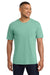 Comfort Colors 6030 Mens Short Sleeve Crewneck T-Shirt w/ Pocket Chalky Mint Green Model Front