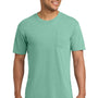 Comfort Colors Mens Short Sleeve Crewneck T-Shirt w/ Pocket - Chalky Mint Green