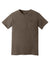 Comfort Colors 6030 Mens Short Sleeve Crewneck T-Shirt w/ Pocket Espresso Brown Flat Front