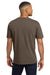 Comfort Colors 6030 Mens Short Sleeve Crewneck T-Shirt w/ Pocket Espresso Brown Model Back