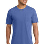 Comfort Colors Mens Short Sleeve Crewneck T-Shirt w/ Pocket - Flo Blue