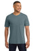 Comfort Colors 6030 Mens Short Sleeve Crewneck T-Shirt w/ Pocket Ice Blue Model Front