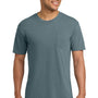 Comfort Colors Mens Short Sleeve Crewneck T-Shirt w/ Pocket - Ice Blue