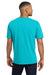 Comfort Colors 6030 Mens Short Sleeve Crewneck T-Shirt w/ Pocket Lagoon Blue Model Back