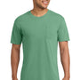 Comfort Colors Mens Short Sleeve Crewneck T-Shirt w/ Pocket - Light Green