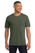 Comfort Colors 6030 Mens Short Sleeve Crewneck T-Shirt w/ Pocket Moss Green Model Front