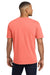 Comfort Colors 6030 Mens Short Sleeve Crewneck T-Shirt w/ Pocket Neon Red Orange Model Back